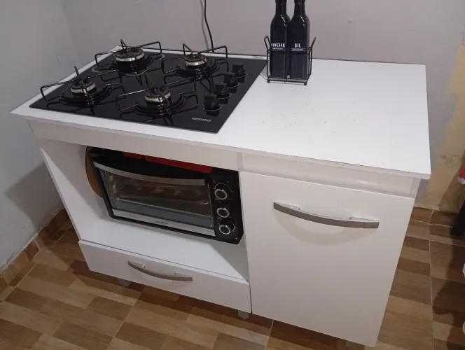 Cooktop e balcão