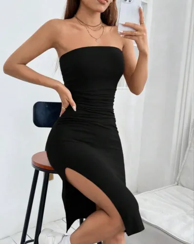 Vestido tubinho tomara que caia