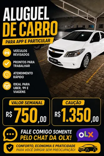 carro disponível para locação para Motorista de aplicativo Uber/99/in Drive