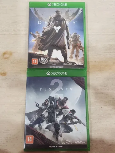 Combo Destiny 1 e 2 de xbox one discos seminovos