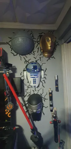 Luminárias Star Wars de Parede