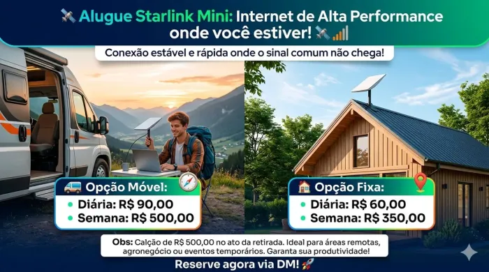 Aluguel de Starlink