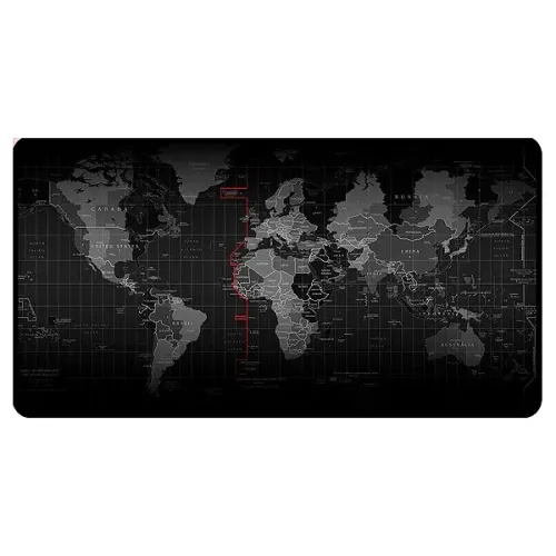 MousePad Gamer Grande 90x40cm, Control, Estampa Mapa Mundi - hoopson