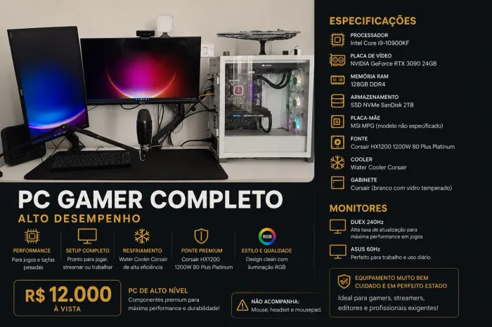 Setup gamer completo