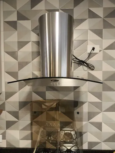 Coifa de Parede de Aço Inox e Vidro Fischer 60 cm