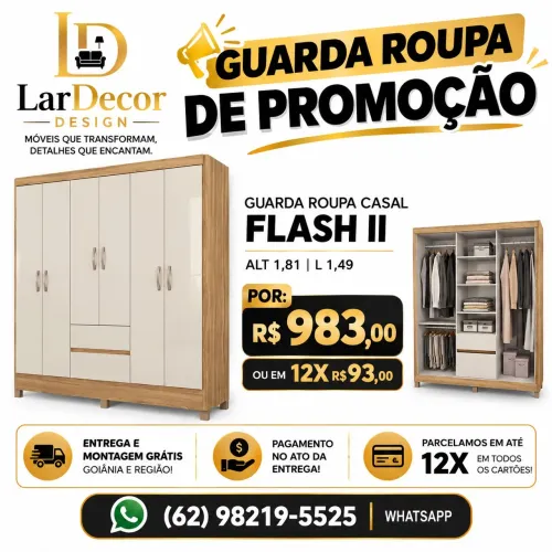 Guarda Roupa Casal Flash