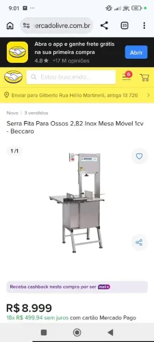 Serra Fita para osso 