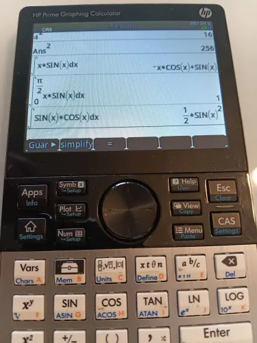 Calculadora HP prime sem a tampa protetora