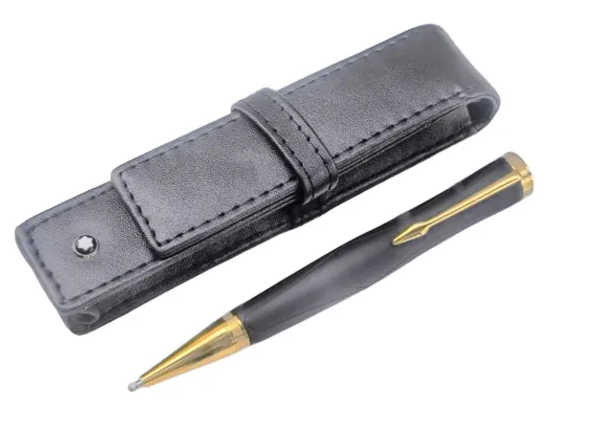 Caneta Mont Blanc Homero Preto/dourado Esferográfica