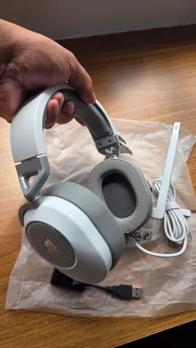 Headset Corsair HS65 Branco - No precinho!