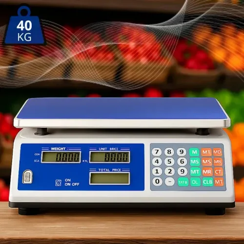 Balança digital de mesa 40kg com bateria interna (bivolt) disponível para entrega imediata