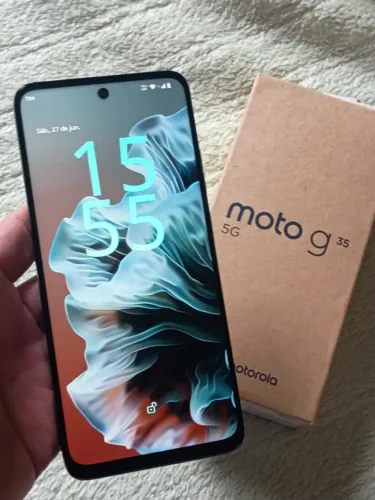 Moto G35, 5G, NFC, 256 GB, Com Nota e na Caixa. Parcelo, ac Cartão, Entrego Hoje