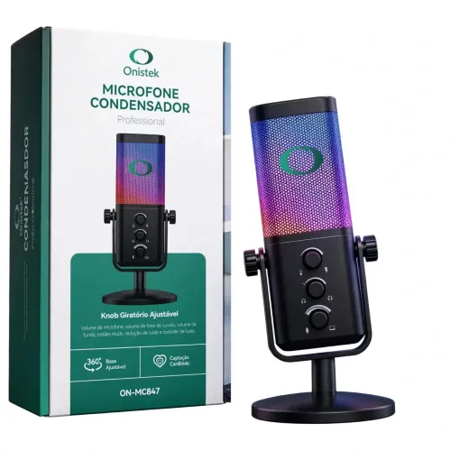 Microfone condensador profissional