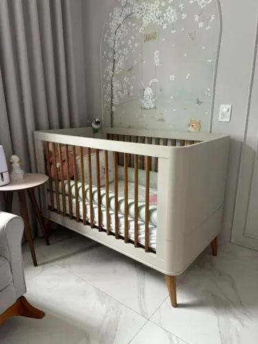 BERÇO 2 EM 1 - MODERNO E SUPER LINDO! - R$ 1.100,00
