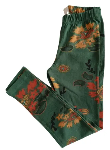 Calça legging infantil verde