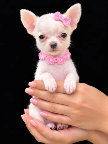 Chihuahua fêmea pelo curto Cisquinha pedigree