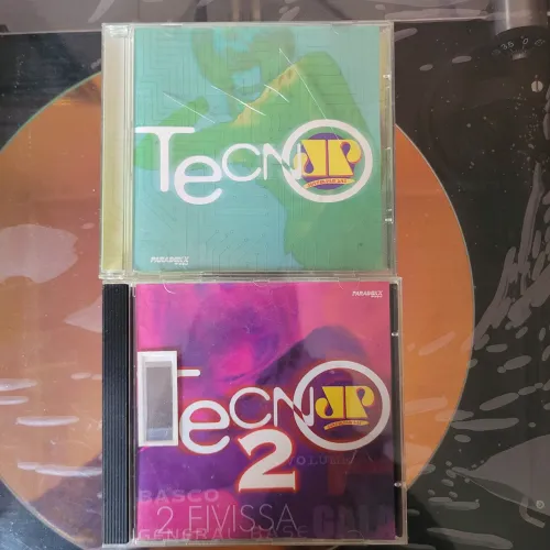 Lote 2 CDs Tecno Pan Vol. 1 e 2 - Jovem Pan - Anos 90