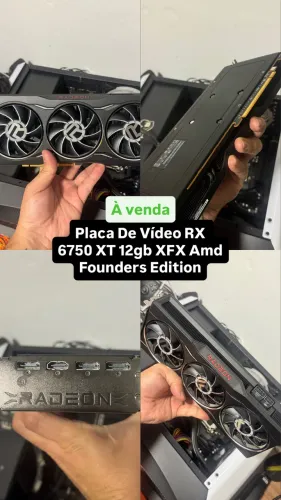 Placa De Vídeo RX 6750 XT 12gb Xfx Amd Founders Edition