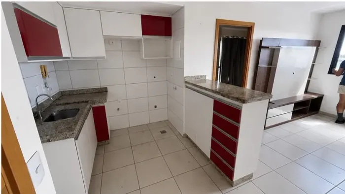 Apartamento de 1 quarto e com área de lazer - Residencial Diamantina, Ceilândia Norte