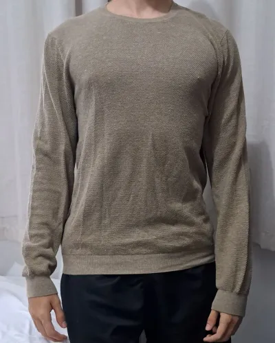 Suéter de Algodão Extrafino da Massimo Dutti