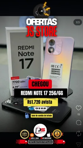 redmi note 17 6/256g em oferta