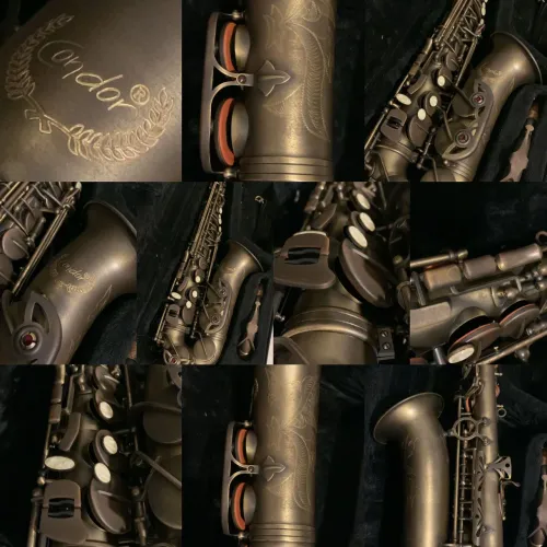 (Troco por Flauta-Boquilhas) Vendo Sax Alto Condor acabamento Matte Finish de Fábrica