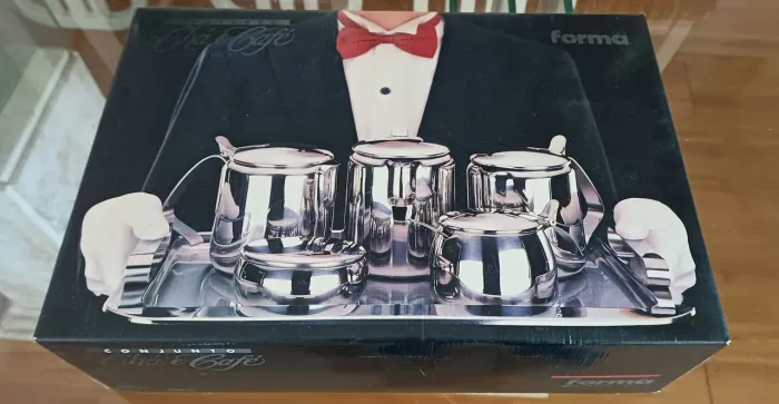 Conjunto chá e café em Inox NOVO