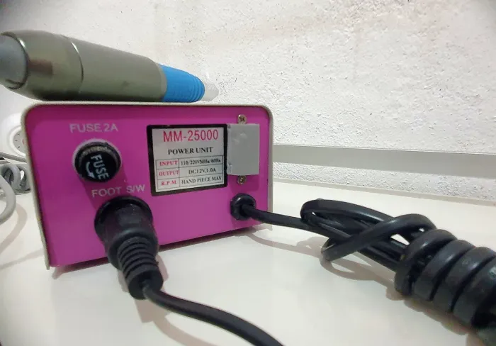 Lixadeira elétrica de unha para manicure 