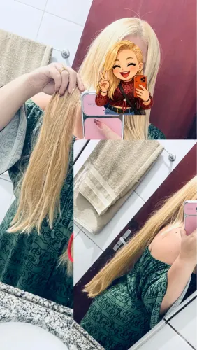 Cabelo bio humano loiro 