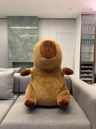 Capivara Gigante 85cm Mochila Tartaruga Nova Antialérgica