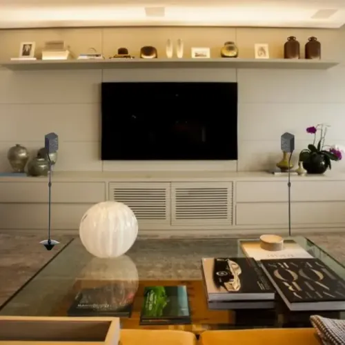 Pedestal Suporte Caixa Home Theater Soundbar Robusto Design