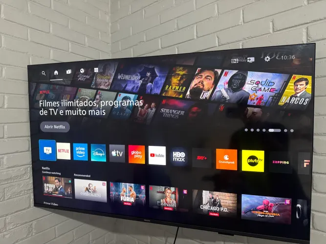 Smart tv Philips Bluetooth 50 polegadas com caixa apenas 4 meses de uso 