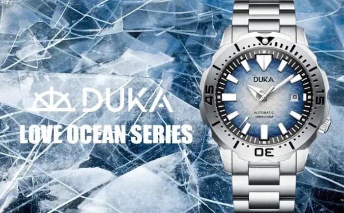 relógio seiko monster homage marca duka automático e vidro safira