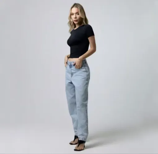 Kit 3 baby tee feminina- blusa slim fit manga curta blusa de compressão