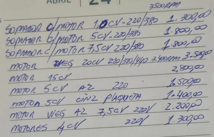Motores elétricos Weg vários CV 220, 220/380