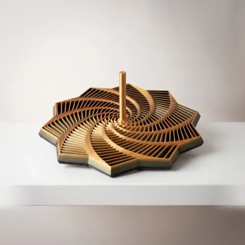 Fidget Estrela 10 Pontas Espiral Anti Stress 12cm - Impressão 3D Fortaleza