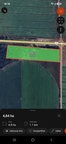 Terreno para lanchonete, posto, ou outros empreendimentos. BR 153 km 313.