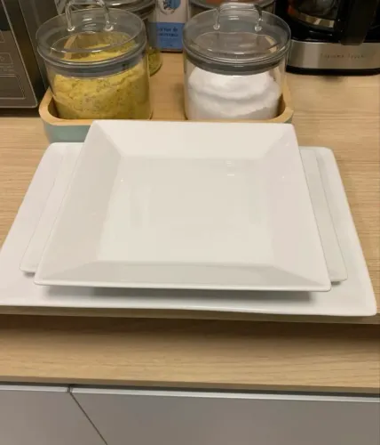 Kit Utensílios de Cozinha em Porcelana Branca Premium