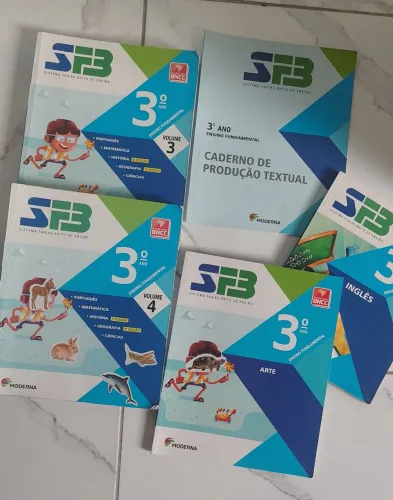 Livros do terceiro ano do ensino fundamental.