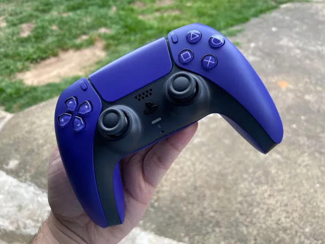 Dualsense roxo PS5 com analógicos hall effect ANTI DRIFT