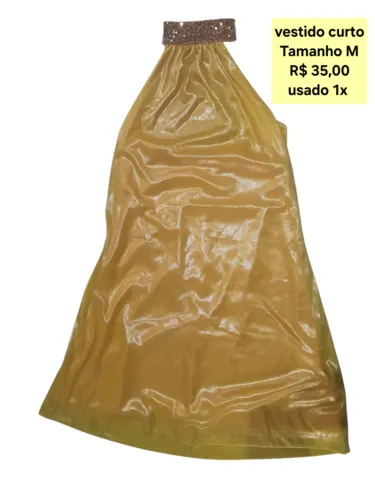Vestido amarelo curto