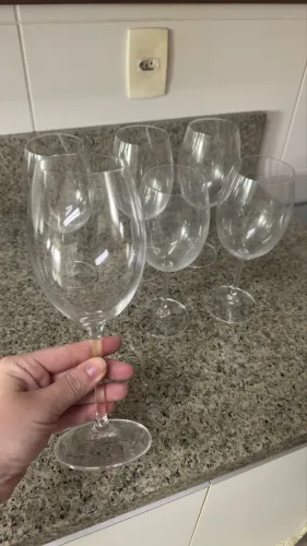 Taças de Vinho de Cristal Bohemia