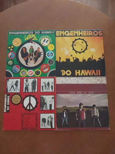 Lote LPs Engenheiros do Hawaii 4 discos