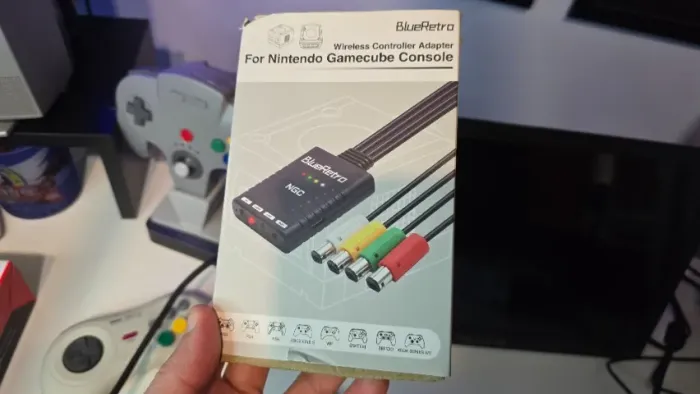Adaptador 4 controles Bluetooth para Nintendo GameCube Blueretro