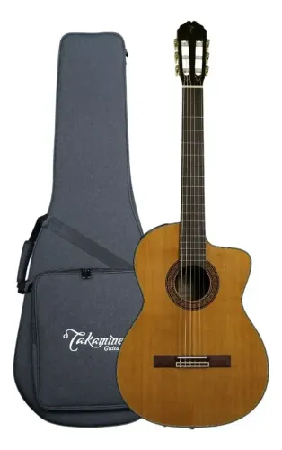 Violão Takamine Japones EC132SC N & CT4BII c/ Semi-Case