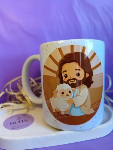 Caneca Personalizada Jesus Cristo 325ml | Frase Bíblica