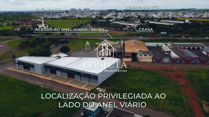 Galpão à venda em Uberlândia (Santa Mônica)  538,72 m², 2 vagas, Comercial/Industrial