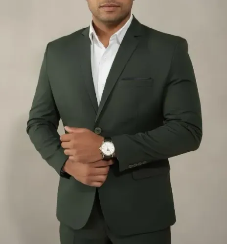 Conjunto de terno verde escuro militar Nº 56