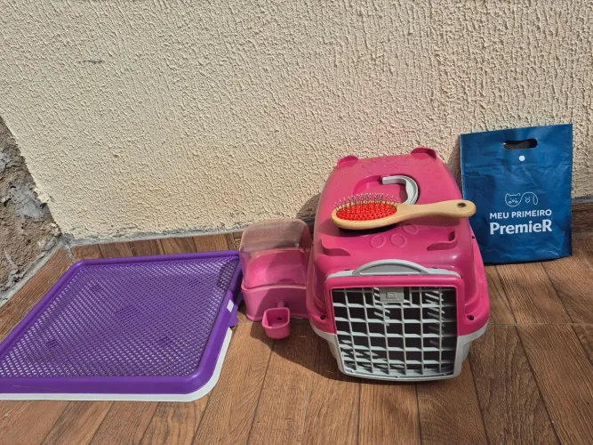 Casinha pet numero 3+ sanitário higiênico pet injet + bebedouro não molha pelo