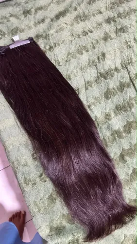 Cabelo humano 70 cm tela pronta